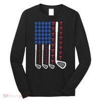 Golf American Flag Golfing Gift For Father's Day Long Sleeve Shirt thumb 0
