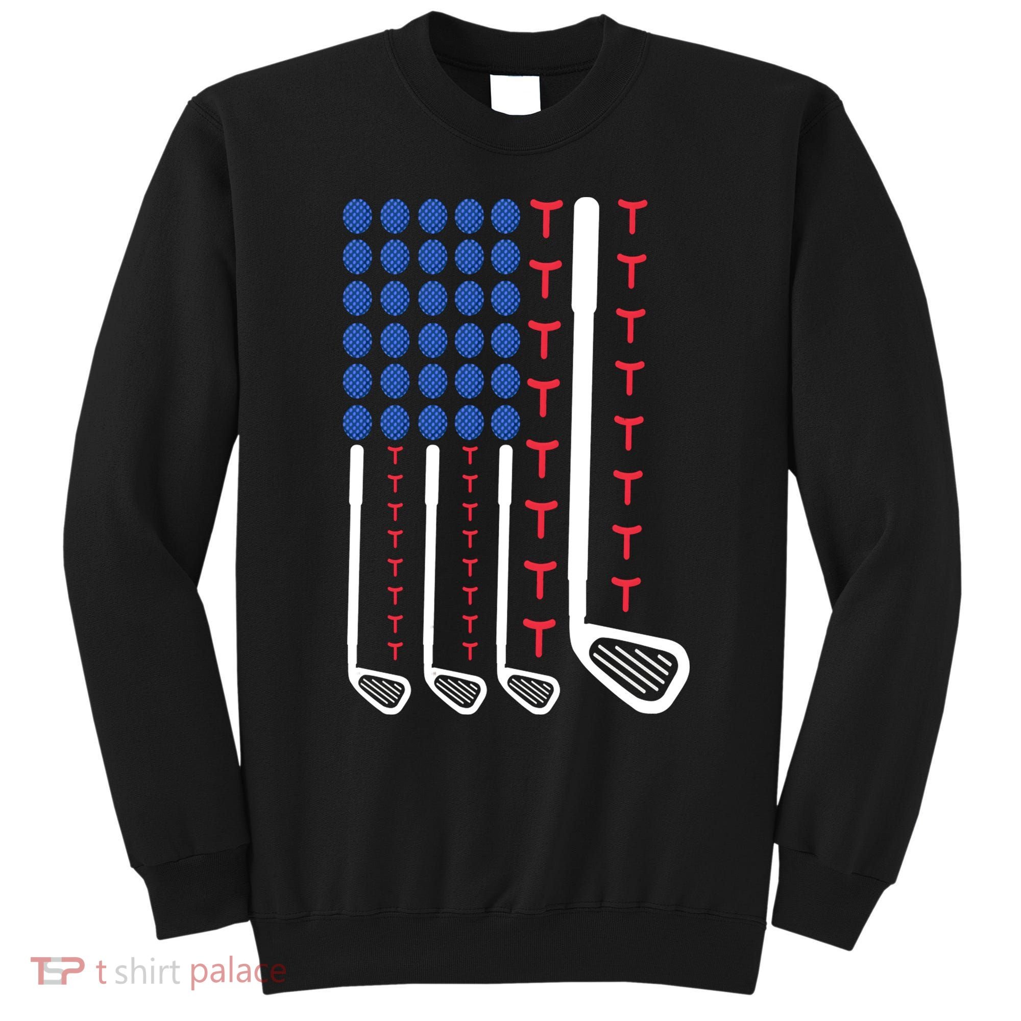 Golf American Flag Golfing Gift For Father's Day Sweatshirt