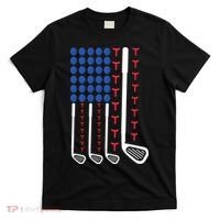 Golf American Flag Golfing Gift For Father's Day T-Shirt thumb 0