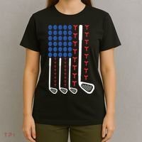 Golf American Flag Golfing Gift For Father's Day T-Shirt thumb 4