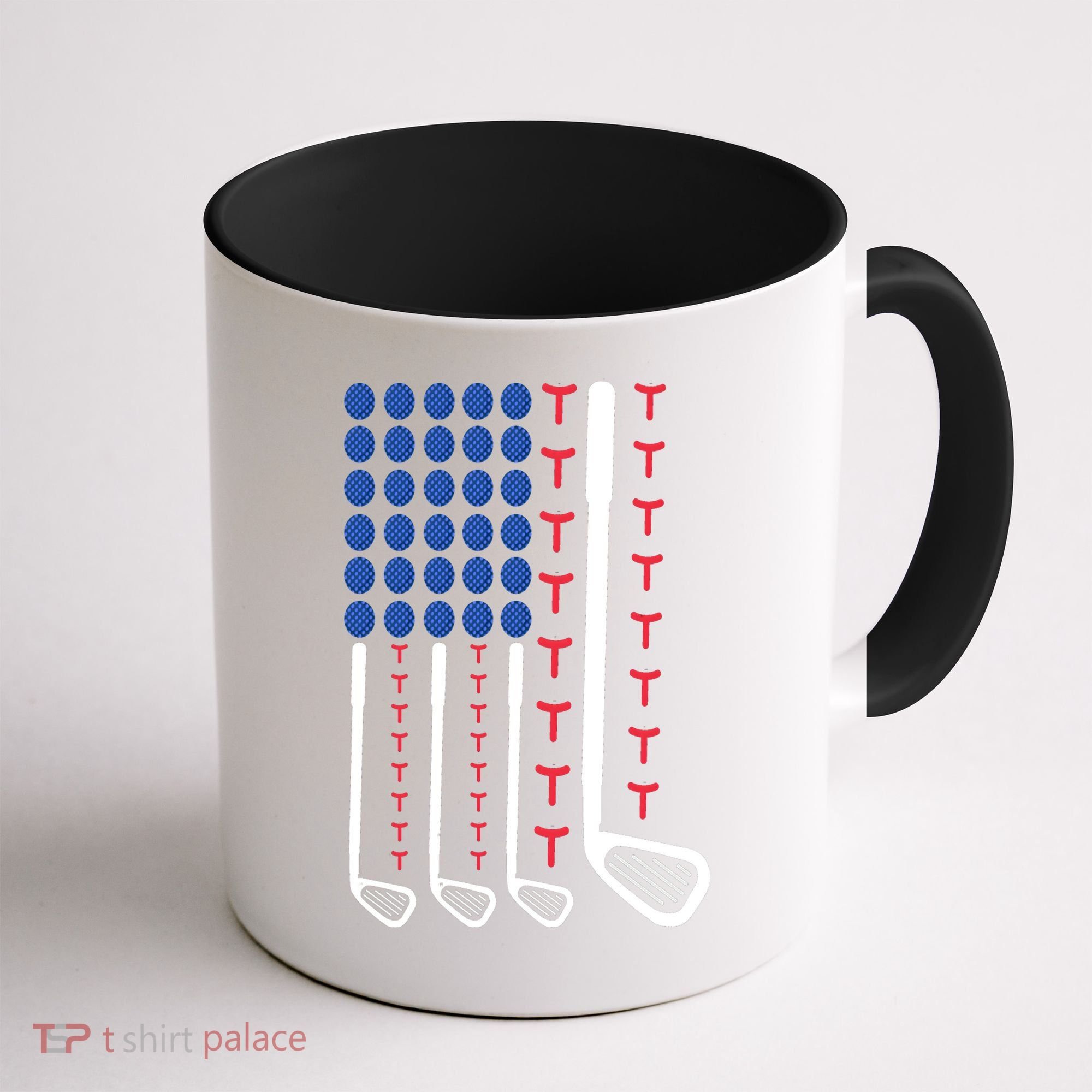 Golf American Flag Golfing Gift For Father's Day Coffee Mug