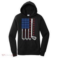 Golf American Flag Golfing Gift For Father's Day Women's Hoodie thumb 0