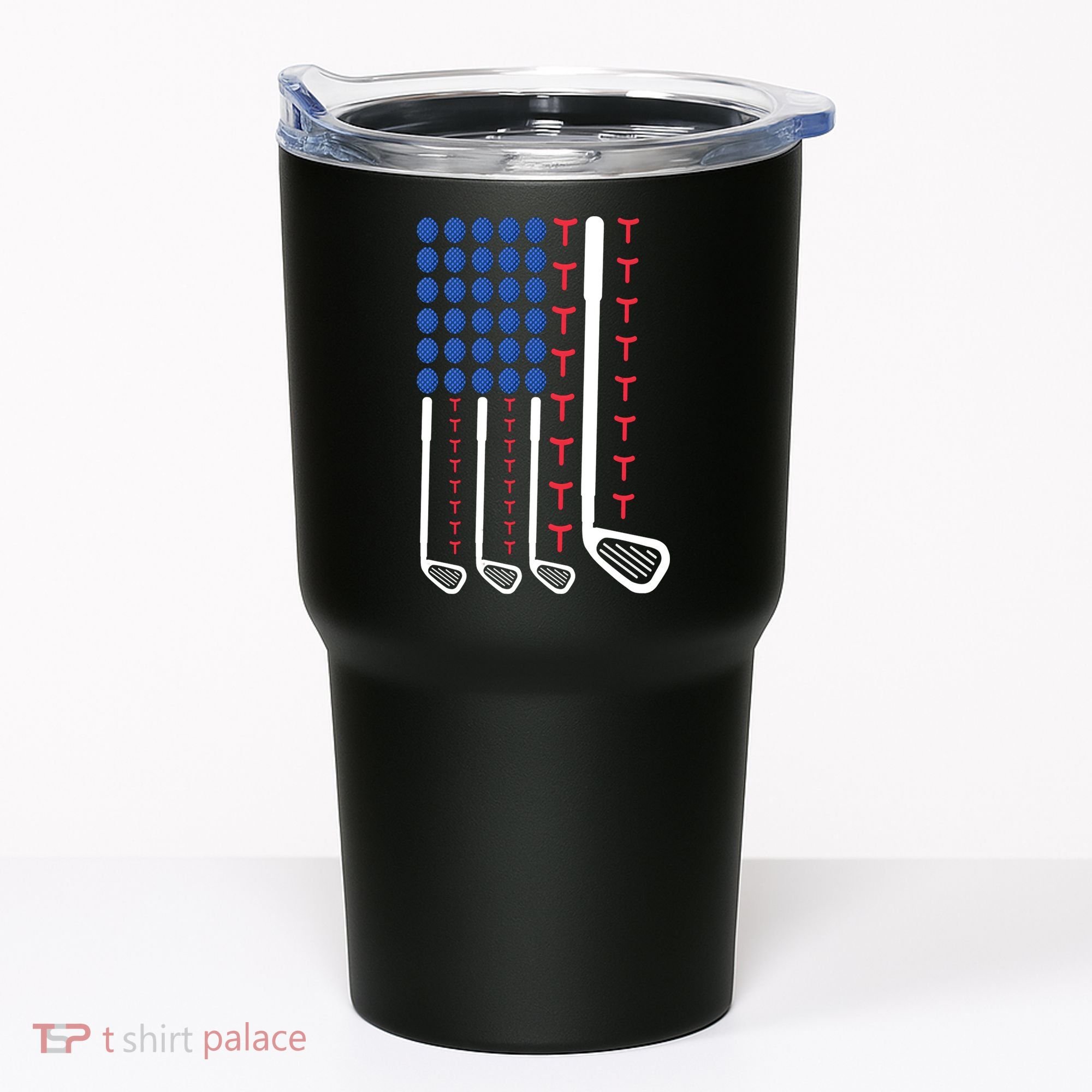 Golf American Flag Golfing Gift For Father's Day Tumbler