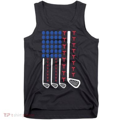 Golf American Flag Golfing Gift For Father's Day Tank Top