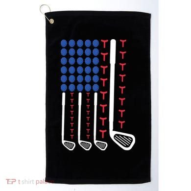 Golf American Flag Golfing Gift For Father's Day Golf Towel