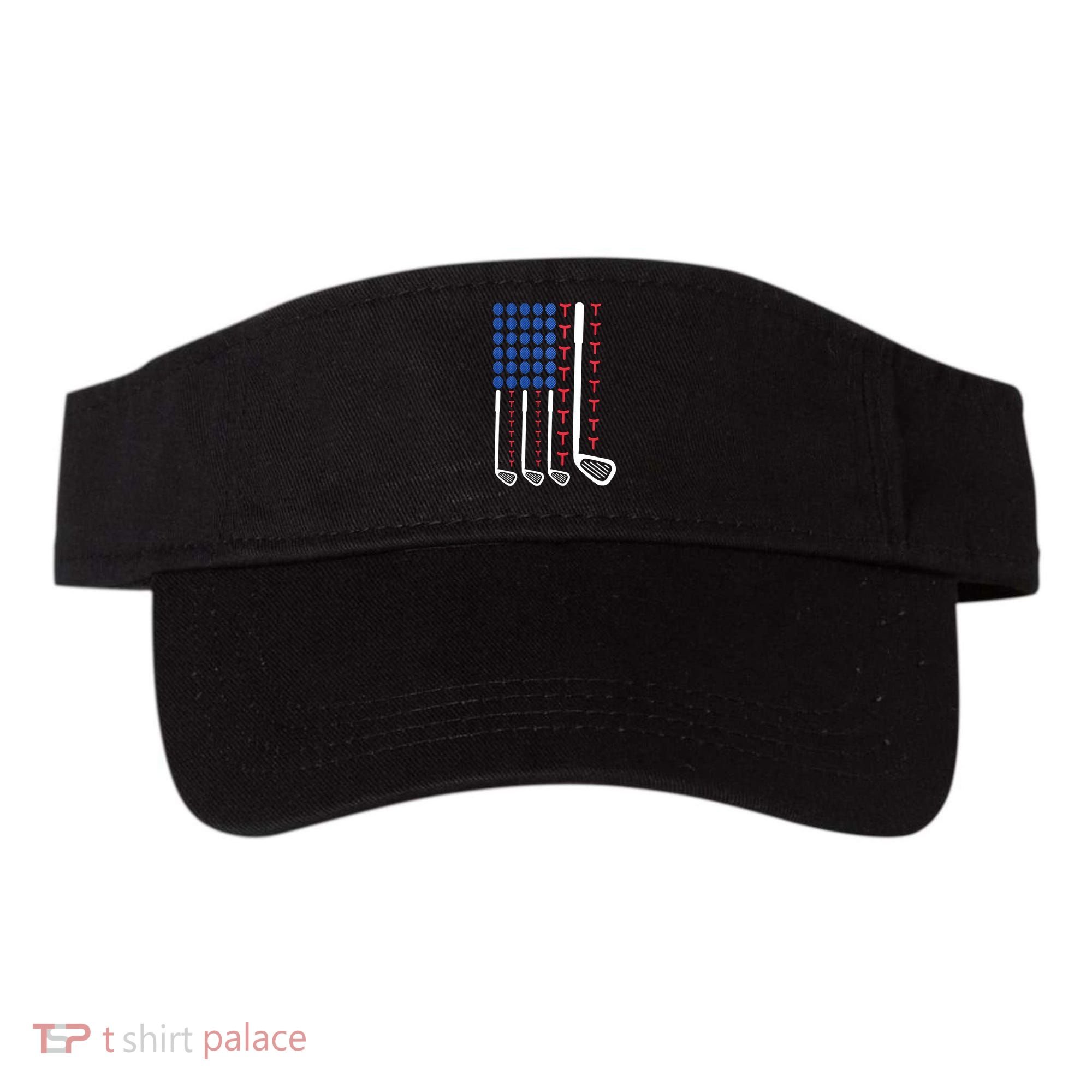 Golf American Flag Golfing Gift For Father's Day Visor