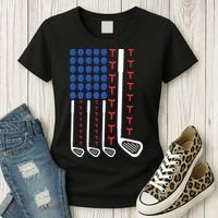 Golf American Flag Golfing Gift For Father's Day Women's T-Shirt thumb 3