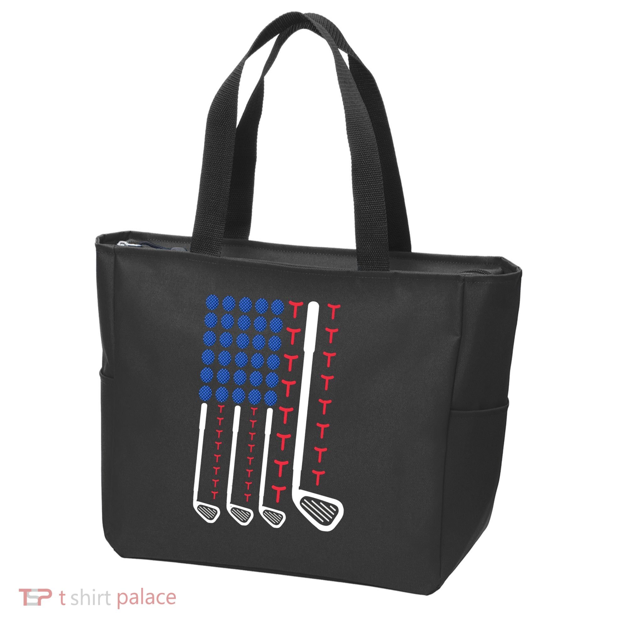 Golf American Flag Golfing Gift For Father's Day Tote Bag