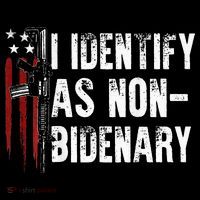 Gun American Flag I Identify As Non Bidenary Long Sleeve Shirt thumb 2