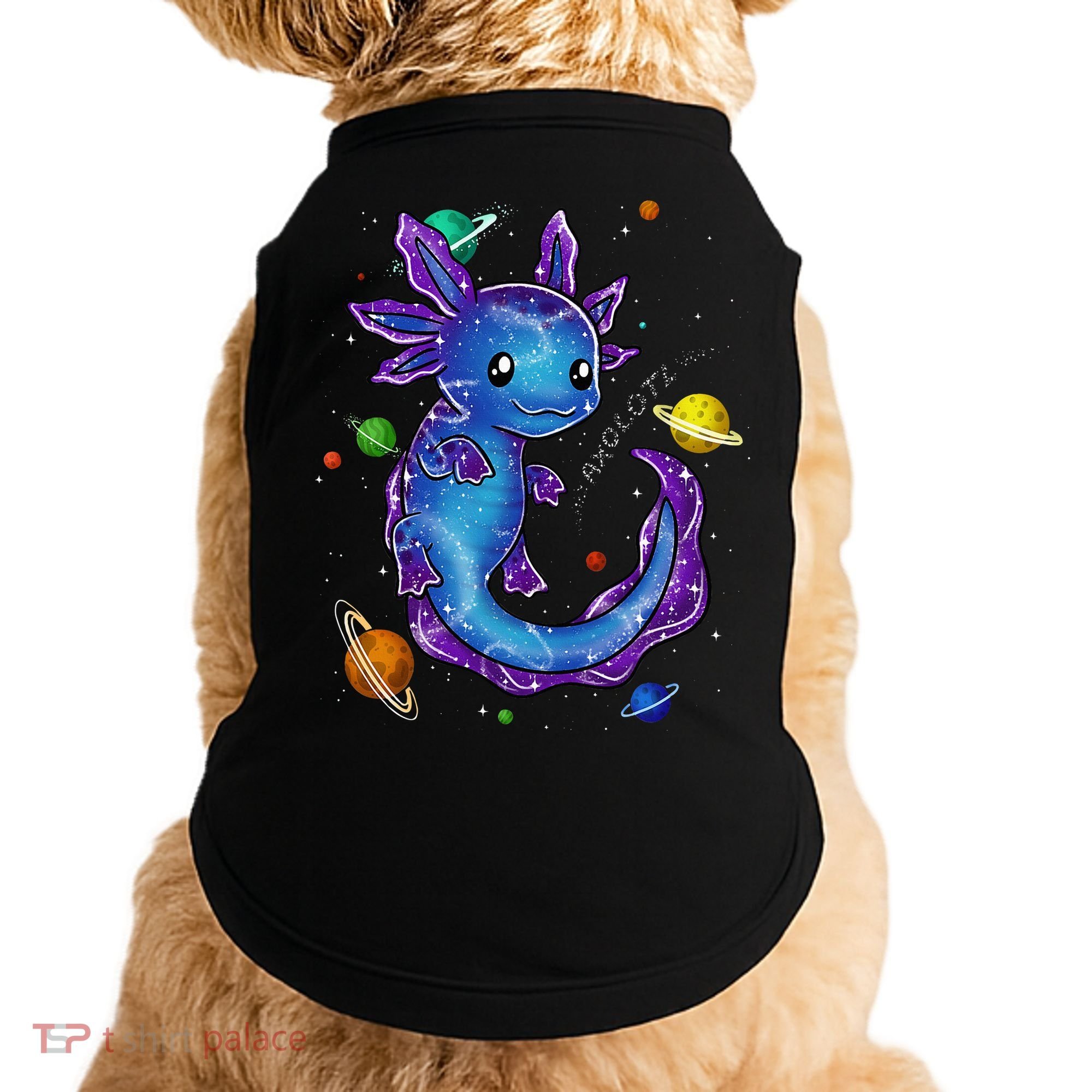 Galaxy Axolotl Funny Goth Space purple blue Japan Doggie Tank