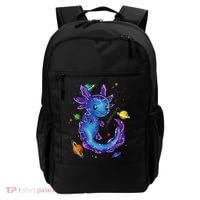 Galaxy Axolotl Funny Goth Space purple blue Japan Backpack thumb 0