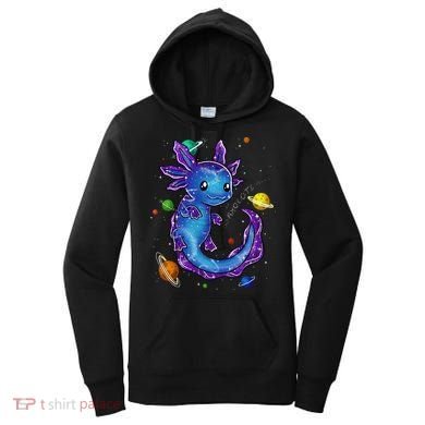 Galaxy Axolotl Funny Goth Space purple blue Japan Women's Hoodie