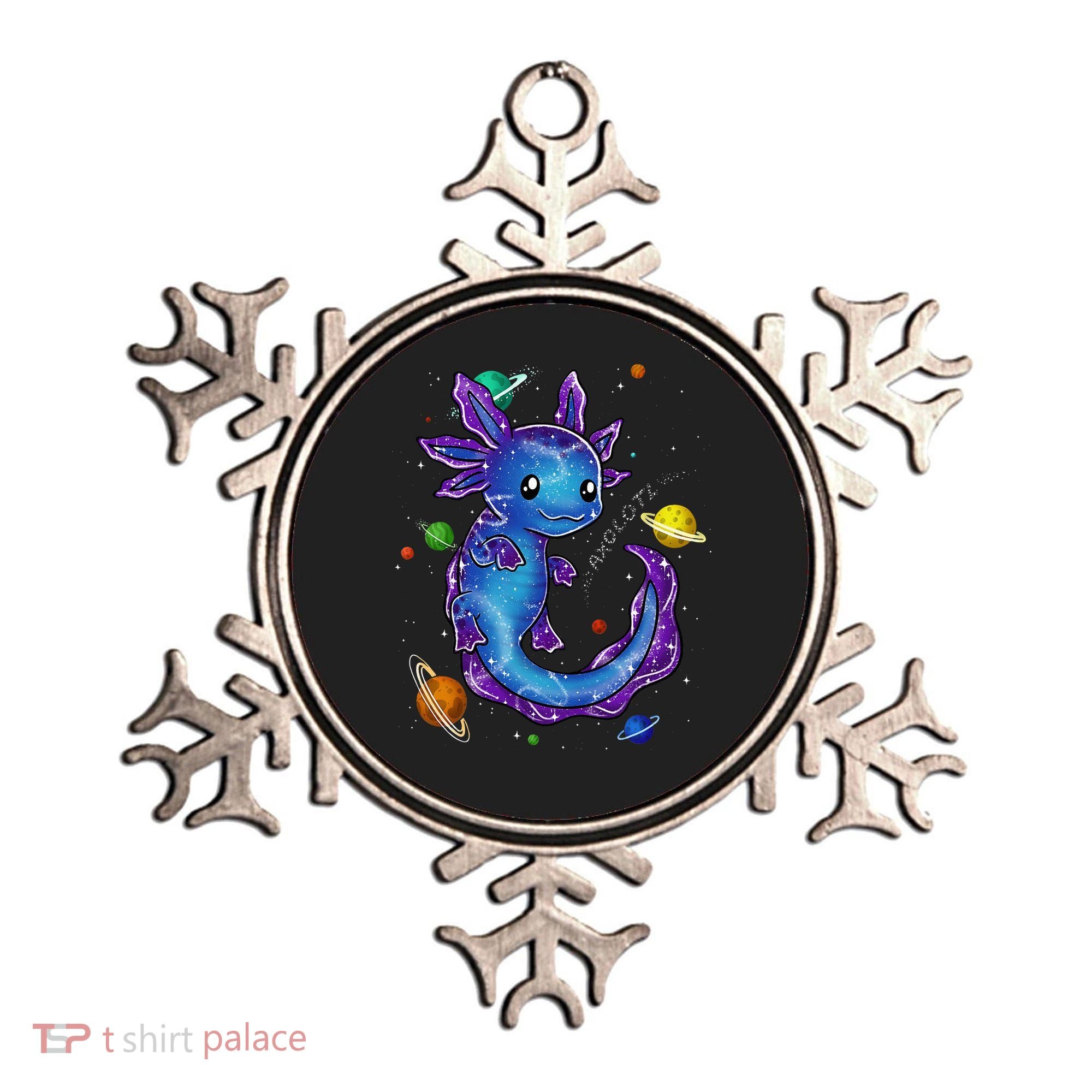 Galaxy Axolotl Funny Goth Space purple blue Japan Ornament
