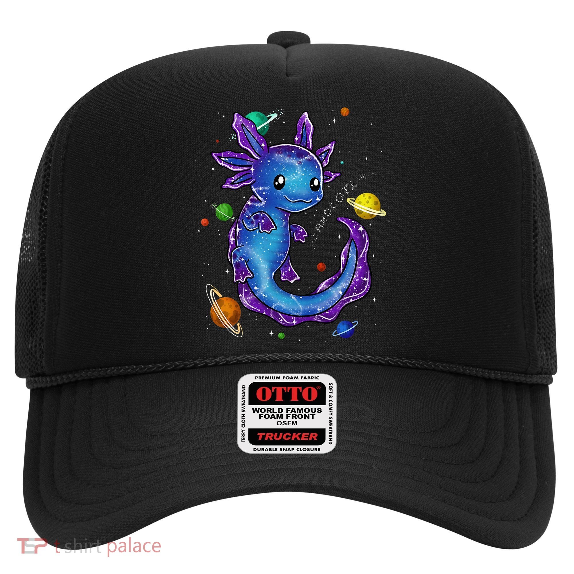 Galaxy Axolotl Funny Goth Space purple blue Japan Hat