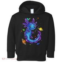 Galaxy Axolotl Funny Goth Space purple blue Japan Toddler Hoodie thumb 0