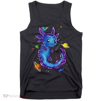 Galaxy Axolotl Funny Goth Space purple blue Japan Tank Top