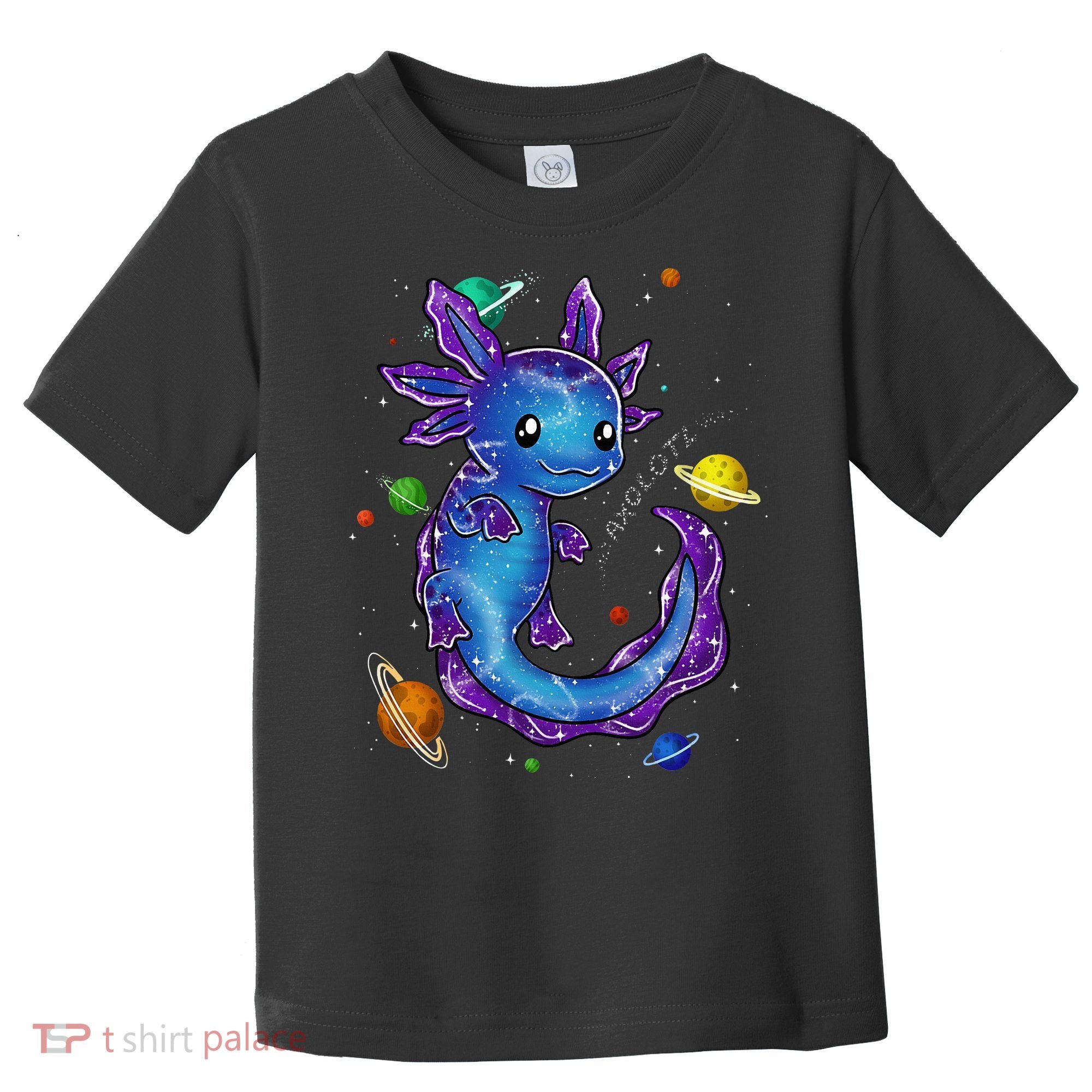 Galaxy Axolotl Funny Goth Space purple blue Japan Toddler T-Shirt