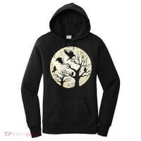 Gothic Animal Forest Bird Raven Creepy Night Moonlight Crow Women's Hoodie thumb 0