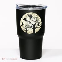 Gothic Animal Forest Bird Raven Creepy Night Moonlight Crow Tumbler thumb 0