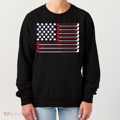 Golf American Flag Golf Player Lover Golfing Golfer Women's Sweatshirt