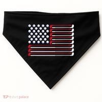 Golf American Flag Golf Player Lover Golfing Golfer USA-Made Doggie Bandana thumb 0