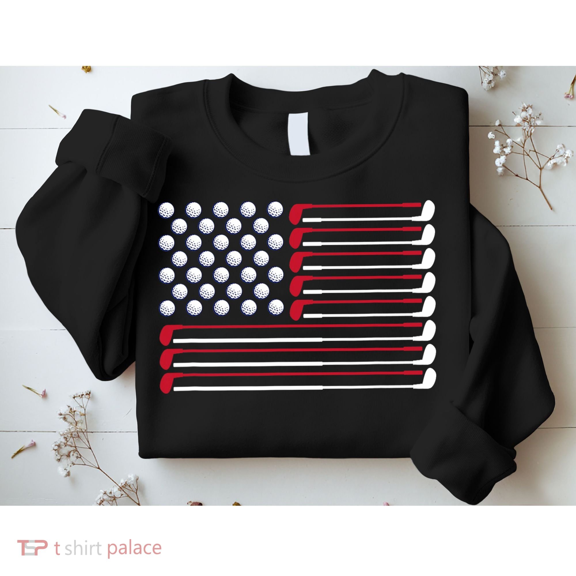 Golf American Flag Golf Player Lover Golfing Golfer Sweatshirt