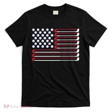 Golf American Flag Golf Player Lover Golfing Golfer T-Shirt