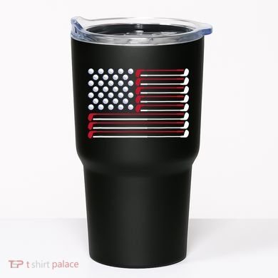 Golf American Flag Golf Player Lover Golfing Golfer Tumbler