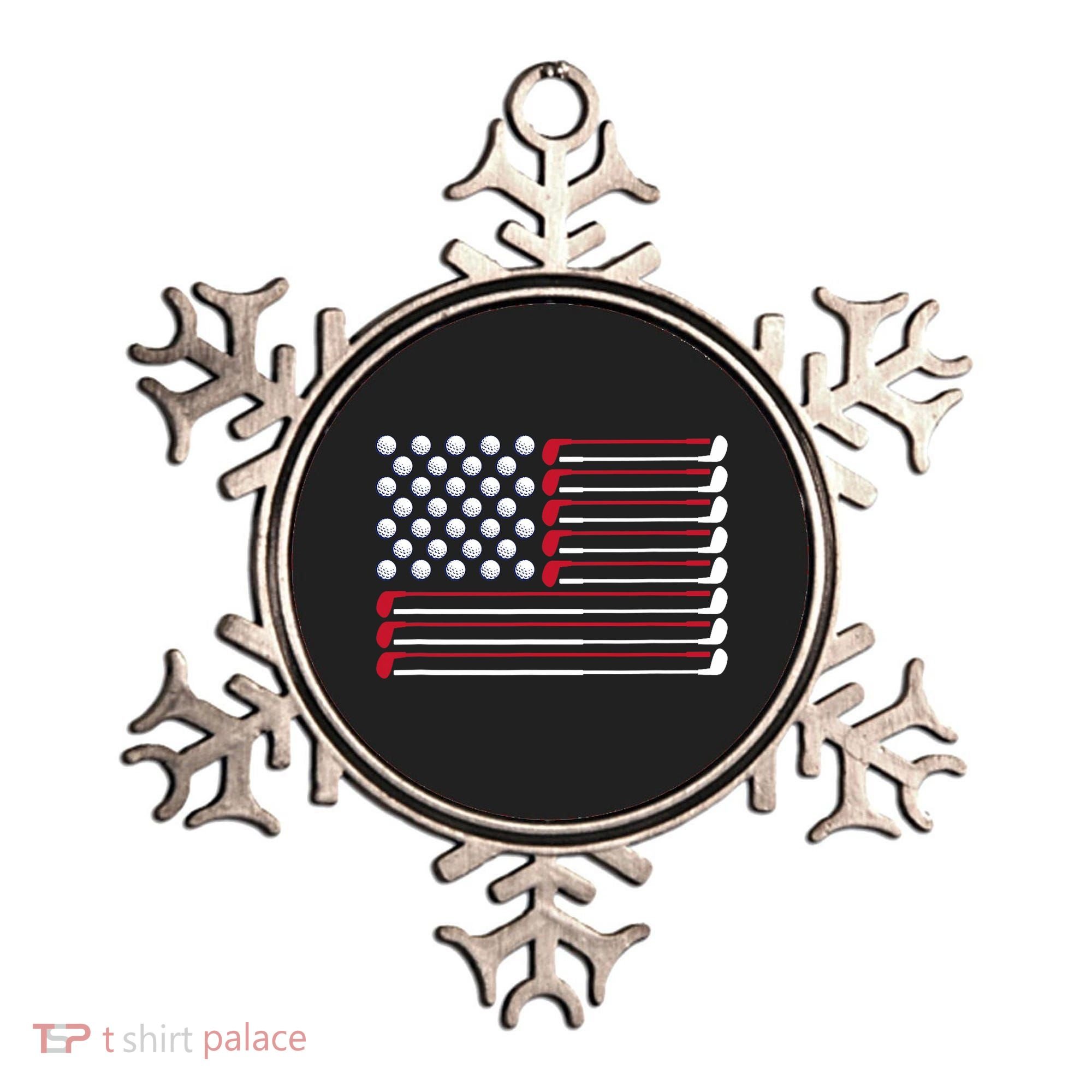 Golf American Flag Golf Player Lover Golfing Golfer Ornament
