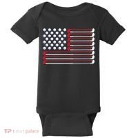 Golf American Flag Golf Player Lover Golfing Golfer Baby Bodysuit thumb 0