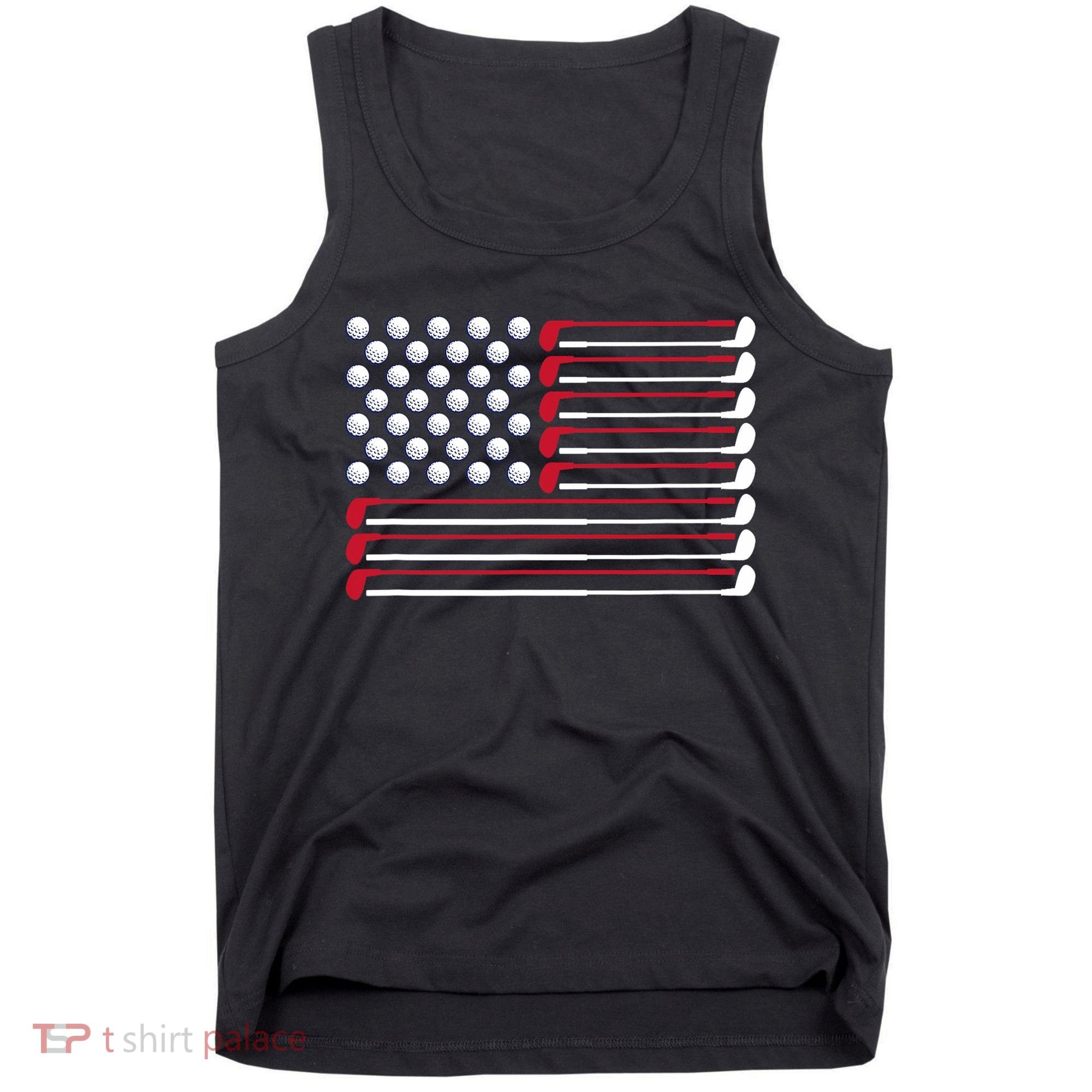 Golf American Flag Golf Player Lover Golfing Golfer Tank Top