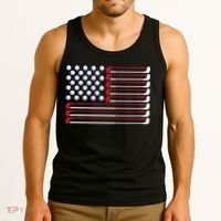 Golf American Flag Golf Player Lover Golfing Golfer Tank Top thumb 3