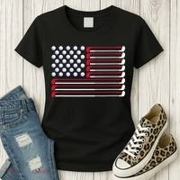 Golf American Flag Golf Player Lover Golfing Golfer Women's T-Shirt thumb 3
