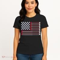 Golf American Flag Golf Player Lover Golfing Golfer Women's T-Shirt thumb 4