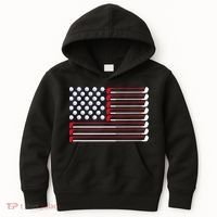 Golf American Flag Golf Player Lover Golfing Golfer Kids Hoodie thumb 0