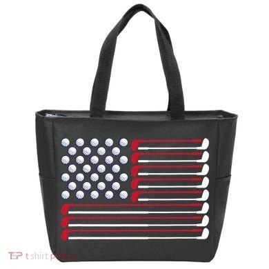 Golf American Flag Golf Player Lover Golfing Golfer Tote Bag