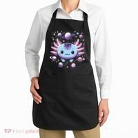 Galaxy Axolotl Funny Goth Space Axolotl Apron thumb 2