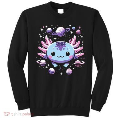 Galaxy Axolotl Funny Goth Space Axolotl Sweatshirt