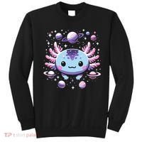 Galaxy Axolotl Funny Goth Space Axolotl Sweatshirt thumb 0