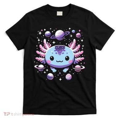 Galaxy Axolotl Funny Goth Space Axolotl T-Shirt