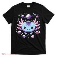Galaxy Axolotl Funny Goth Space Axolotl T-Shirt thumb 0