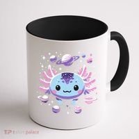 Galaxy Axolotl Funny Goth Space Axolotl Coffee Mug thumb 1