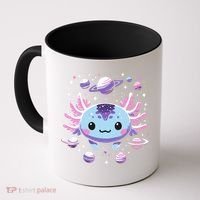 Galaxy Axolotl Funny Goth Space Axolotl Coffee Mug thumb 0