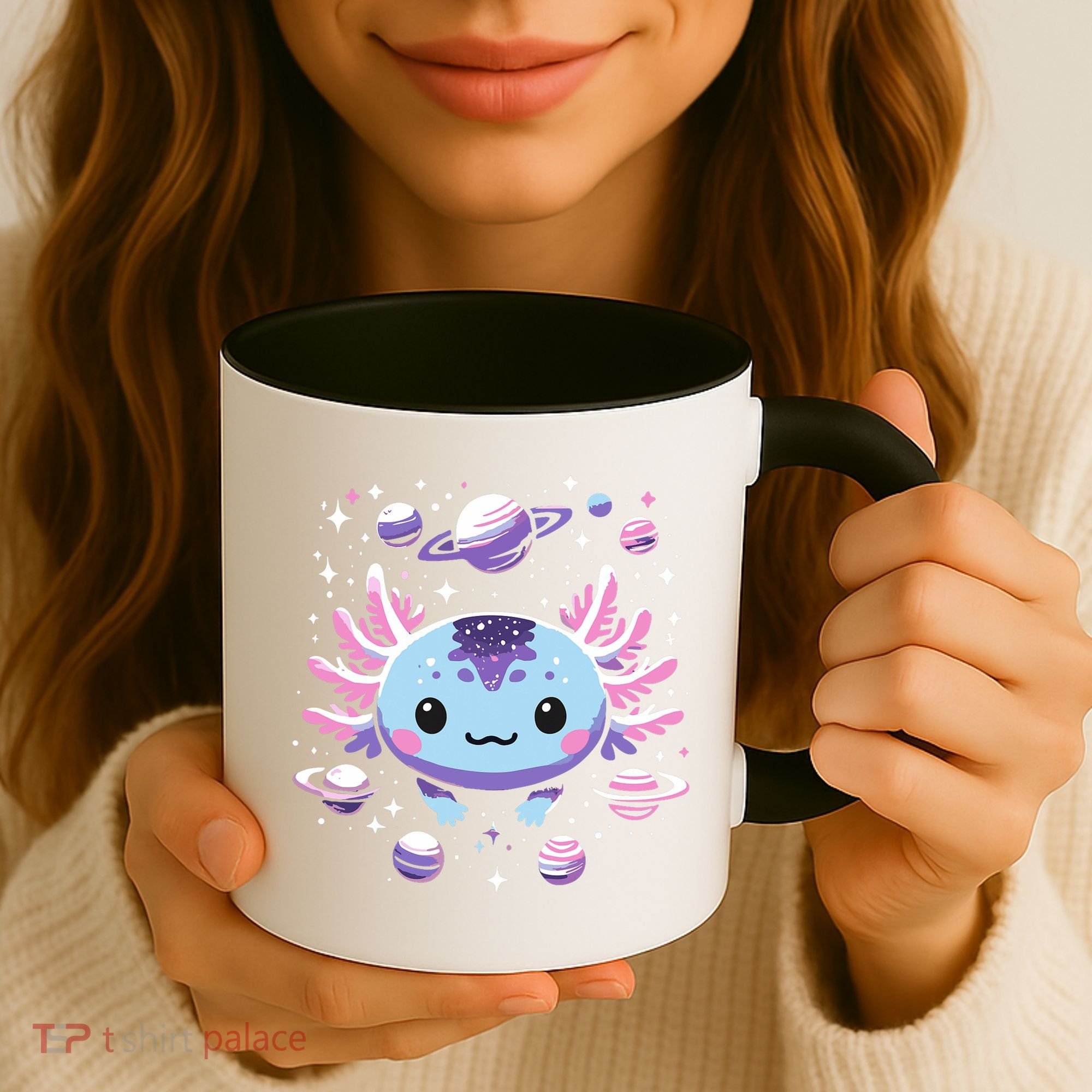 Galaxy Axolotl Funny Goth Space Axolotl Coffee Mug