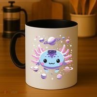 Galaxy Axolotl Funny Goth Space Axolotl Coffee Mug thumb 4