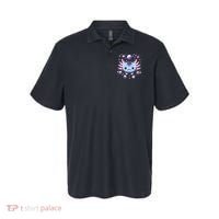 Galaxy Axolotl Funny Goth Space Axolotl Polo thumb 0