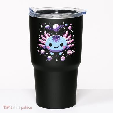 Galaxy Axolotl Funny Goth Space Axolotl Tumbler