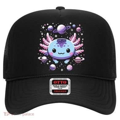 Galaxy Axolotl Funny Goth Space Axolotl Hat