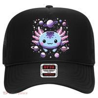 Galaxy Axolotl Funny Goth Space Axolotl Hat thumb 0