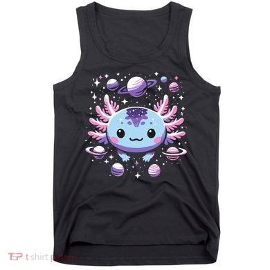 Galaxy Axolotl Funny Goth Space Axolotl Tank Top